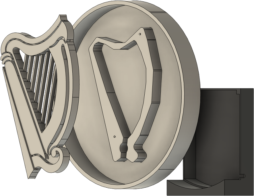 Harp Lamp Exploded View