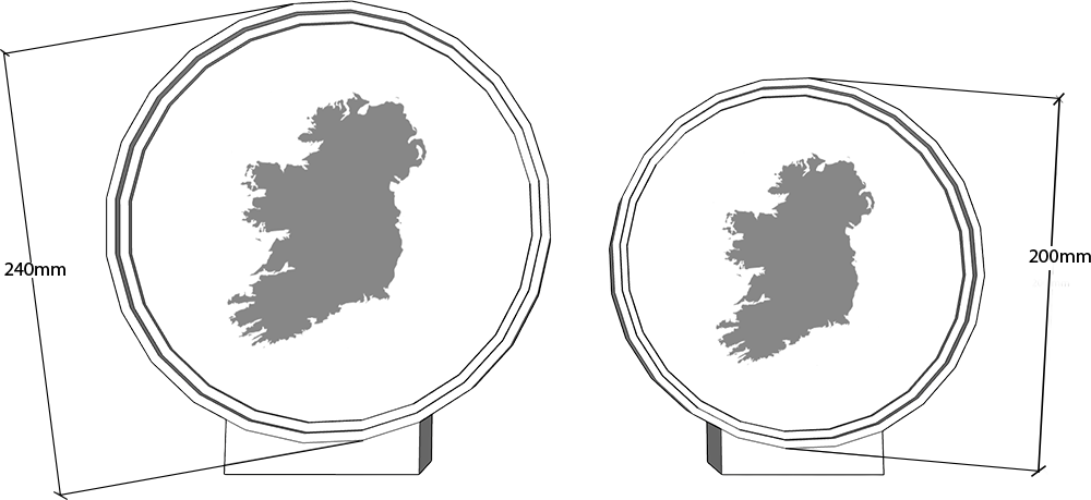 Backlit Lamp Size Comparisson